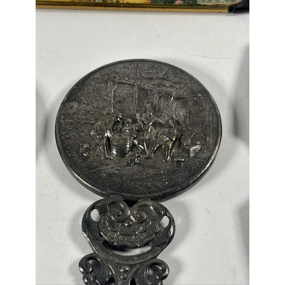 Vintage Desk Vanity Lot Magnifying Glasses Letter Opener Pocket Mirror